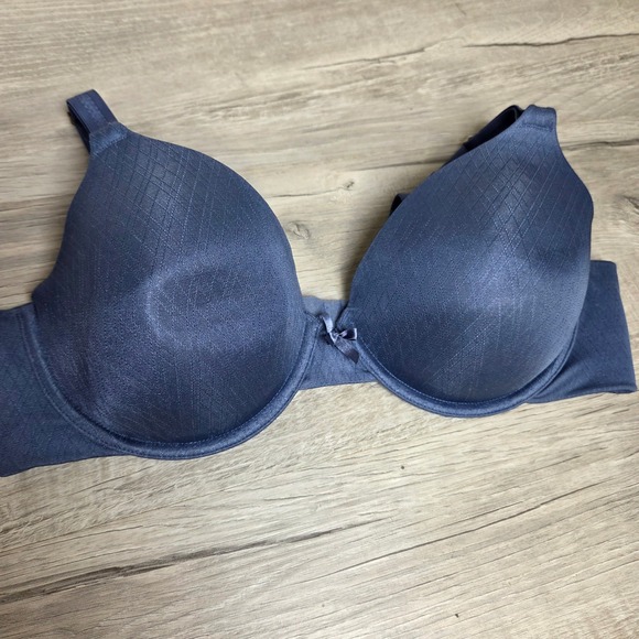 Vanity Fair Other - Vanity Fair Beauty Back Full Figure Underwire Bra Navy Blue 75312 38B Diamond